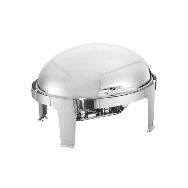 Rossetti 6.8 Liters Bergamo Series Stainless Steel Oval Roll Top Chafing Dish (RWC736D)